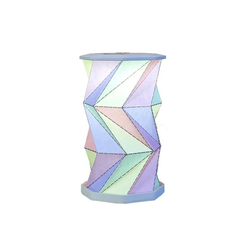 Magnetic Folding Rotating Light Origami Art Atmosphere Desk Lamp Cultural and Creative Gift Small Night Light Souvenir