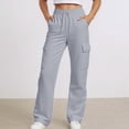 thumbnail image 6 of TOWED22 Girls' Sweatpants Straight Leg Drawstring Kids Joggers Open Bottom Baggy Teen Pants with Pockets(Grey,6-7 Y), 6 of 6