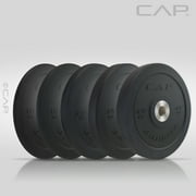 CAP 45 lb Olympic Bumper Plate, Black