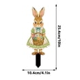 thumbnail image 3 of Seyotauo Easter Yard Signs Bunny Lawn Stake 2D Waterproof Colorful Rabbits Egg Ornament for Easter Holiday Festival Outdoor Spring Garden Decoration Gift, 3 of 6