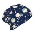 thumbnail image 2 of Sikiie Pirate Skulls 1 Toddler Beanie Kids Beanie Hat Warm Winter Hats for Boys Girls Knit Cap, 2 of 7