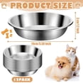 thumbnail image 6 of Cat Bowls,12Pcs Stainless Steel Cat Food Bowls,Replacement Whisker Fatigue Relief Cat Bowl,Shallow Cat Food Dish Bulk for Elevated Stand,Dishwasher Safe,for Small Dogs and Cats(5.5 Inch), 6 of 7
