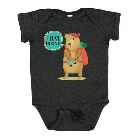 

Inktastic Hiker Backpacking I Love Hiking Gift Baby Boy or Baby Girl Bodysuit