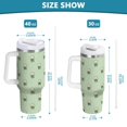 thumbnail image 3 of 40 oz Tumbler With Handle Stainless Steel Insulated Tumbler With Lid for Car Cup Holder Cute Jellyfish Pattern, 3 of 9