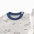 thumbnail image 4 of masbird Toddler and Little Girls Boys 2-Piece Cotton Pajamas Long Sleeve Fall Winter PJ Set Kid Sleepwear 6-12 Months 12-24 Months 2t 3t 4t 5t 6t 7t 8t 9t(Blue,18-24 M), 4 of 4