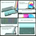 thumbnail image 4 of for iPad 11th(A16, 2025)/10th Generation Case with Keyboard, 360° Rotatable Case & Detachable Backlit Keyboard, Precision Cutouts and Pen Holder, 4 of 5