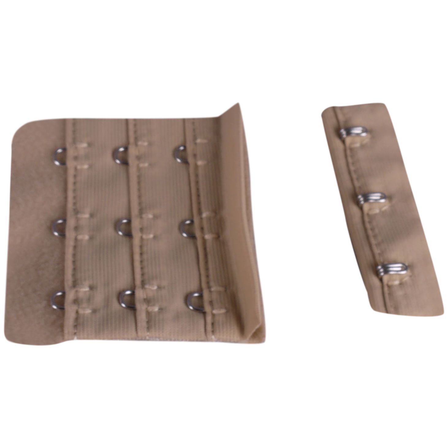 Porcelynne Tan Bra Hook and Eye Replacement Closure with Silver