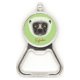thumbnail image 1 of White Fluffy Verreaux mono animal Acero inoxidable Metal cerveza tapa sacacorchos, 1 of 3