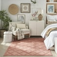thumbnail image 4 of Nourison Easy Care Indoor/Outdoor Coral/Orange 6' x 9' Area Rug, Moroccan, Trellis, Bedroom, Living Room, Backyard, Deck, Patio, Easy Clean, Non Shedding, 4 of 11