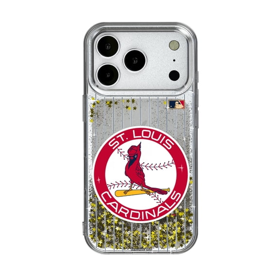 St. Louis Cardinals 1966-1997 Cooperstown Pinstripe iPhone Glitter Case