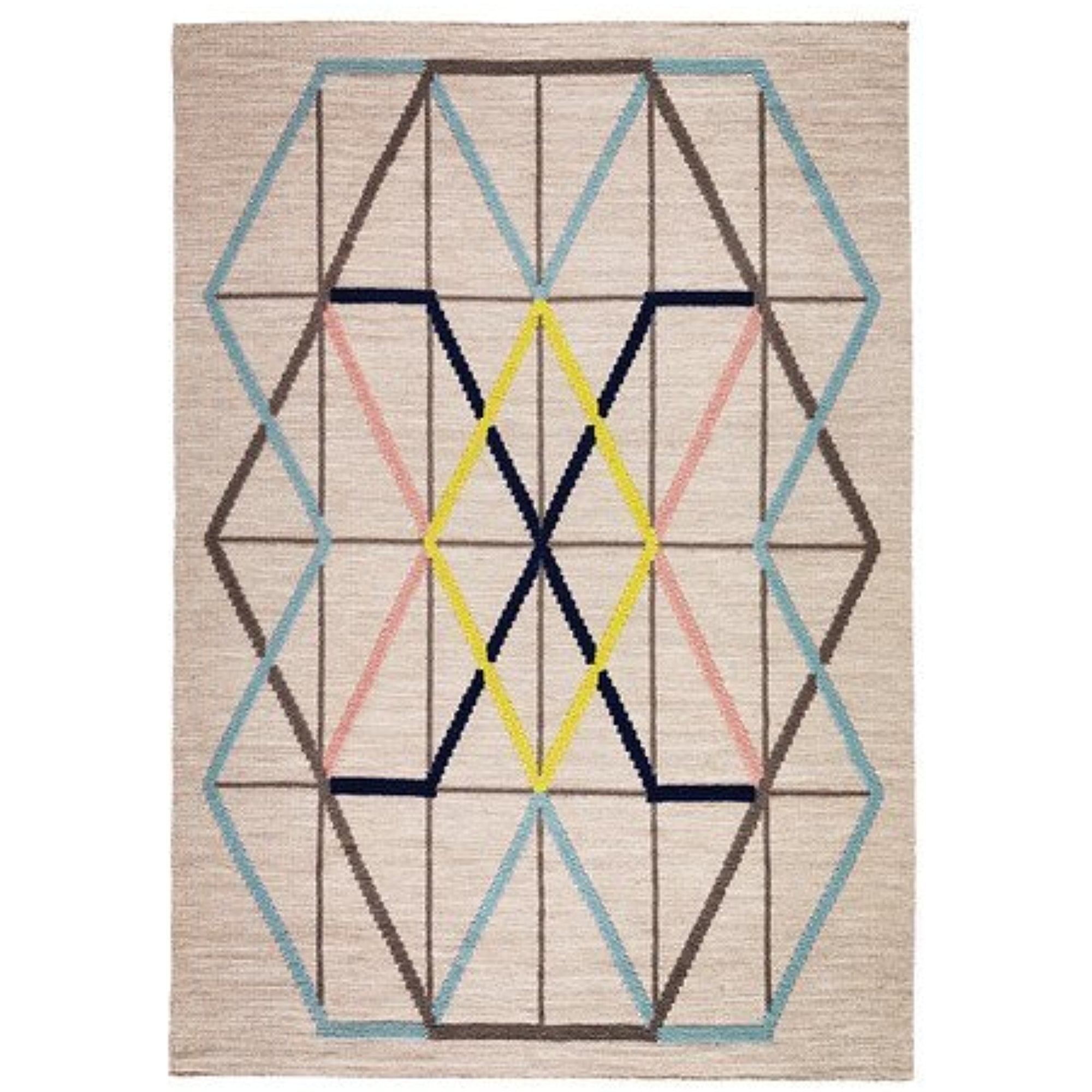 RAKLEV Rug, flatwoven, handmade natural/multicolor, 2'4x5'3 - IKEA