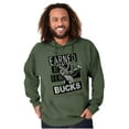 thumbnail image 5 of Hunter Funny Earned a Few Bucks Hoodie Sweatshirt Women Men Brisco Brands S, 5 of 6