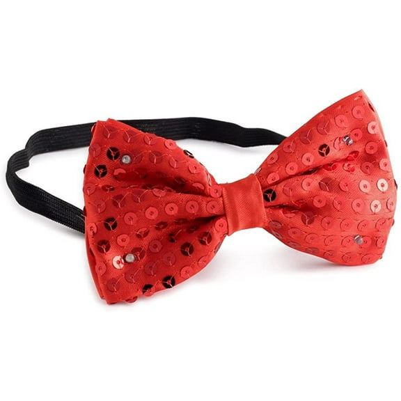 Dress Up America Kids' Big Red Bow Tie With Flashing Lights, One Size Fits Most