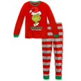 thumbnail image 1 of Christmas Family Matching Adult Kid The Grinch Pajamas Set Sleepwears, 1 of 2