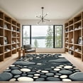 thumbnail image 2 of ODIKA 8'x10' Machine Washable Non-Slip Area Rug, Abstract Grey High Traffic Rug, Grey, 1305027, 2 of 7