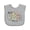 AC-Heather Grey, variant on Inktastic He is Risen Easter Bunny Cross Boys or Girls Baby Bib