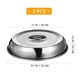 thumbnail image 3 of GOOHOCHY 2 cubiertas de acero inoxidable para alimentos, redondas, para cocinar al vapor, para plancha, parrilla, accesorios, plancha plana, teppanyaki, para barbacoa interior y exterior., 3 of 7