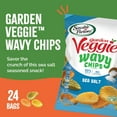 thumbnail image 2 of Garden Veggie Wavy Chips, Sea Salt, Snack Size, 1 Oz (Pack of 24), 2 of 5