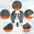 thumbnail image 4 of SNNROO Gants Chauffants Électriques USB pour Mains Écran Tactile Ajustables Gants d'Hiver pour Hommes et Femmes Gris, 4 of 8