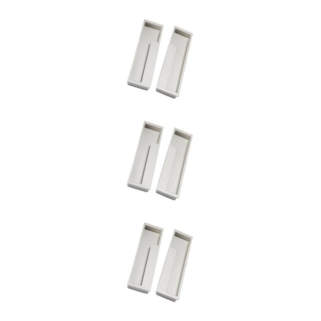 Injueey 1 Pair Zinc Alloy Concealed Flip Handle Cabinet Pull Kitchen Type1 NO1