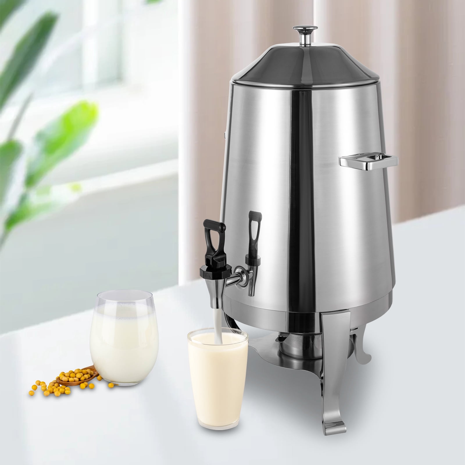 13L/3.43Gal Hot Water Dispenser with Fuel Tray, Hot Beverage Dispenser, Coffee Chafer, Free Standing