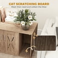 thumbnail image 5 of PawHut Cat Litter Box Enclosure, Hidden Litter Box Furniture with Scratching Board, Cat Washroom End Side Table, 31.5" x 19" x 20", Walnut Brown, 5 of 9