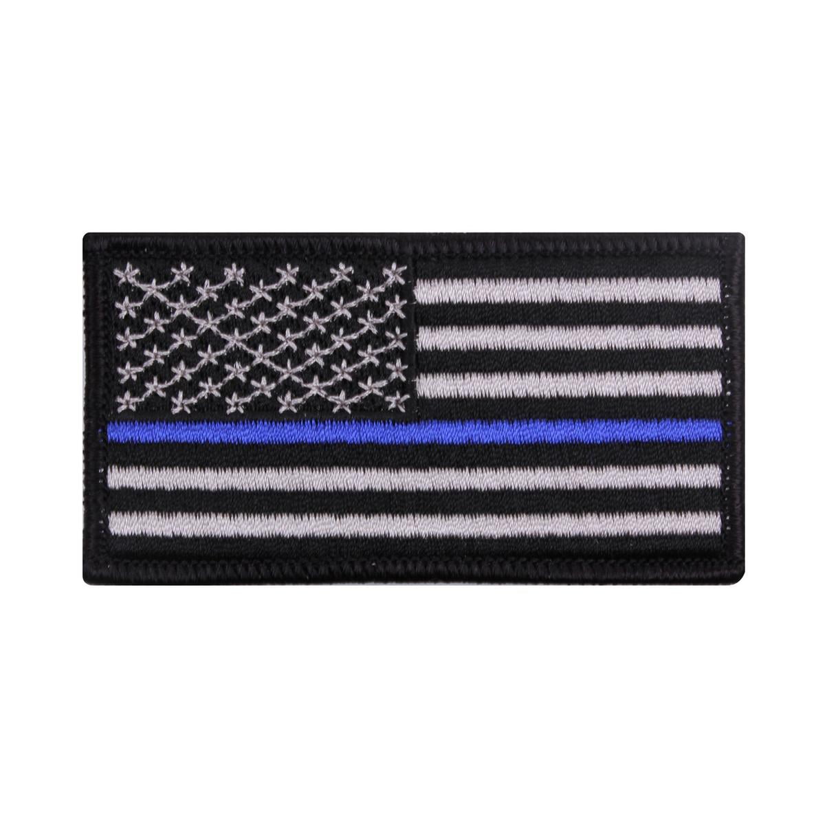Law Enforcement Thin Blue Line Tan & Black American Flag Patch 
