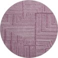 thumbnail image 2 of Addison Rugs Mayfield Premium Machine Washable Transitional Geometric Eggplant Round Rug, 8' x 8', 2 of 5