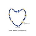 thumbnail image 2 of BESTYASH Collar Lei Azul Con Flores Plumeria Para Graduación Y Eventos Escolares Clase 2026, 2 of 8