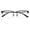 Matte Grey/Gunmetal, variant on Men Aluminum Optical Frame Rectangular Reading Glasses with Titanium Temple Half Rimless 144MM Ti04 +1.00