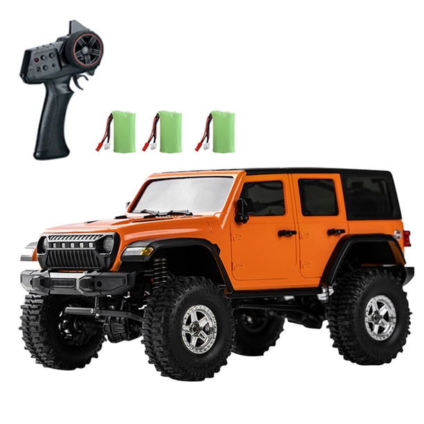 Coche de Control remoto 2,4 GHz 1/18 camión de Control remoto todo terreno coche todoterreno vehículo 4WD regalos para niños adultos 3 baterías