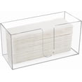 thumbnail image 2 of PYYAN-Acrylic Countertop Paper Towel Holder, Paper Towel Dispenser Countertop, Clear Acrylic Napkin Holder(3mm Acrylics), Suitable for Z-fold, C-fold or MultiFold Trifold Paper Towels for Bathroom, K, 2 of 3
