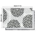 thumbnail image 5 of Gray Floral Pattern Summer Placemats Table Placemats Set Of 6-Linen Kitchen Washable Placemats Table Mats 11.8"x17.7" Non-Slip Heat Resistant, 5 of 5