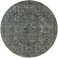 thumbnail image 1 of Ahgly Company Machine Washable Indoor Round Industrial Modern Gray Area Rugs, 8' Round, 1 of 7