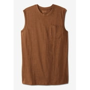 Boulder Creek By Kingsize Men's Big & Tall Heavyweight Pocket Muscle Tee Shirt