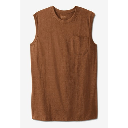 Boulder Creek By Kingsize Men's Big & Tall Heavyweight Pocket Muscle Tee Shirt