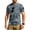 U8-Blue, variant on Short Sleeve Camo Shirts for Men Camouflage Button Camo Shirts Casual Lightweight Crew Neck T-Shirt Top Pullover,Blue S