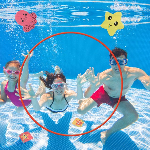 Anillo de buceo de natación Aro de buceo de viscosa de 80 cm para adultos y niños Hugtrwg Para estrenar
