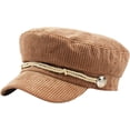 thumbnail image 5 of CoCopeaunts Solid Color Newsboy Cap Winter Beret Hats for Women Cotton Flat Peaked Cap Women Painter Beret Hat, 5 of 7