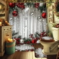thumbnail image 4 of Apeya Christmas Bathroom Set-Decorative Anti-Slip U-Shaped Mats & Shower Curtain Festive Bathroom Decor,Complete Set,Christmas Decorations Christmas Gifts, 4 of 7