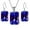 Blue, variant on Guodhu Elegant Ladies Alloy Crystal Necklace & Dangle Earrings Set, 45+5cm Chain Length, Perfect for Everyday Wear & Any Occasion, Fashion Jewelry Gift