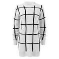 thumbnail image 4 of Aayomet Sweater Dress For Women Fall Women Cable Knit Dress Slim Fit Long Sleeve Sweater Dresses,White S, 4 of 5