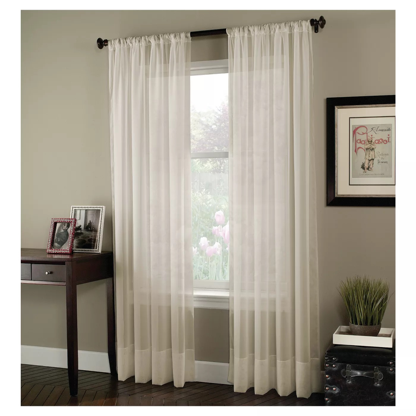 Curtainworks Soho Voile 59 by 120" 100 Polyester Machine Washable