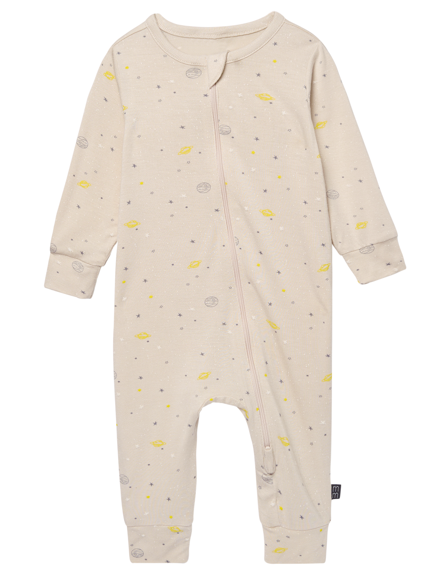 Modern Moments by Gerber Baby Neutral Super Soft Viscose Two-Way Zip Coverall, Sizes Newborn - 24 Months