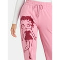 thumbnail image 2 of Betty Boop Women's Graphic Joggers, 29" Inseam, Sizes XXS-XXL, 2 of 4