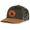 Brown/Caramel/Camo, variant on Mens Father Son Bass Fishing Leather Patch Mesh Back Trucker Hat-Brown/Caramel/Camo