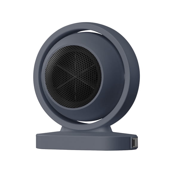 TFixol Compact Portable Electric Fan Heater for Home, Office, and Bathroom - Fast Heating, 110V, Grey, 20.5x17x14cm, One-Button Control, 380W