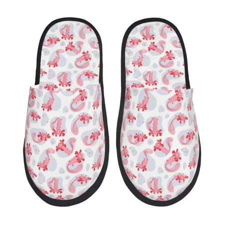 

Slippers for Women Men Cartoon Cute Axolotl Pink_D Warm Womens Mens House Shoes Bedroom Slippers Fuzzy Memory Foam Slippers Winter House Indoor Shoes Aesthetic Dorm Slippers