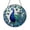 Stained Glass 5.9 Inch, variant on Peacock Stained Glass Window Panel, Elegant Home or Office Decor, Vibrant Feather Details, Unique Artistic Accent for Any Space