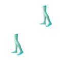thumbnail image 1 of Langgg 1 Paire 52 cm Au‐dessus du Genou Femmes Chaussettes Jusqu'au Genou JK Élasticité Personnalité Confortable Style Preppy Chaud Bas Cuisse Haute Fête Fruit Vert 2 Ensembles, 1 of 6